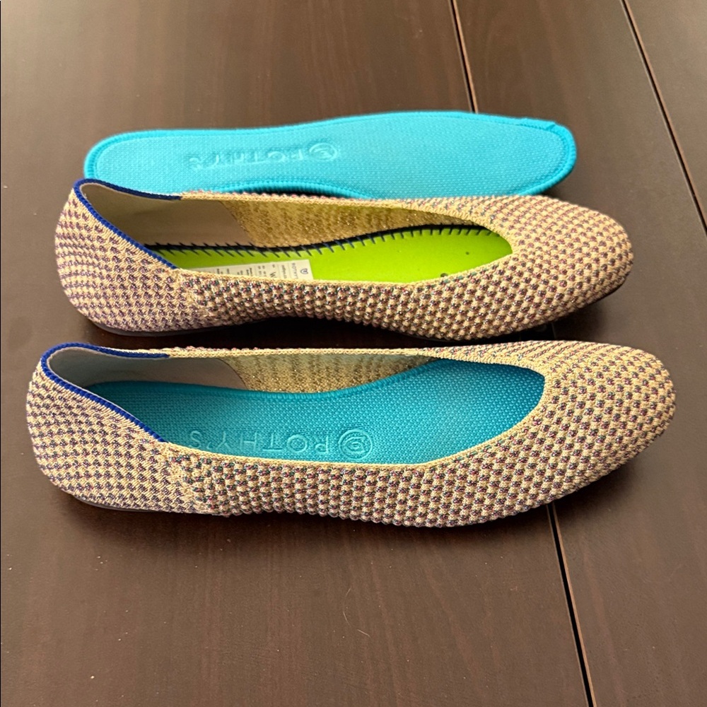 Almost NEW Rothy's metallic threaded - Picture 3 of 3